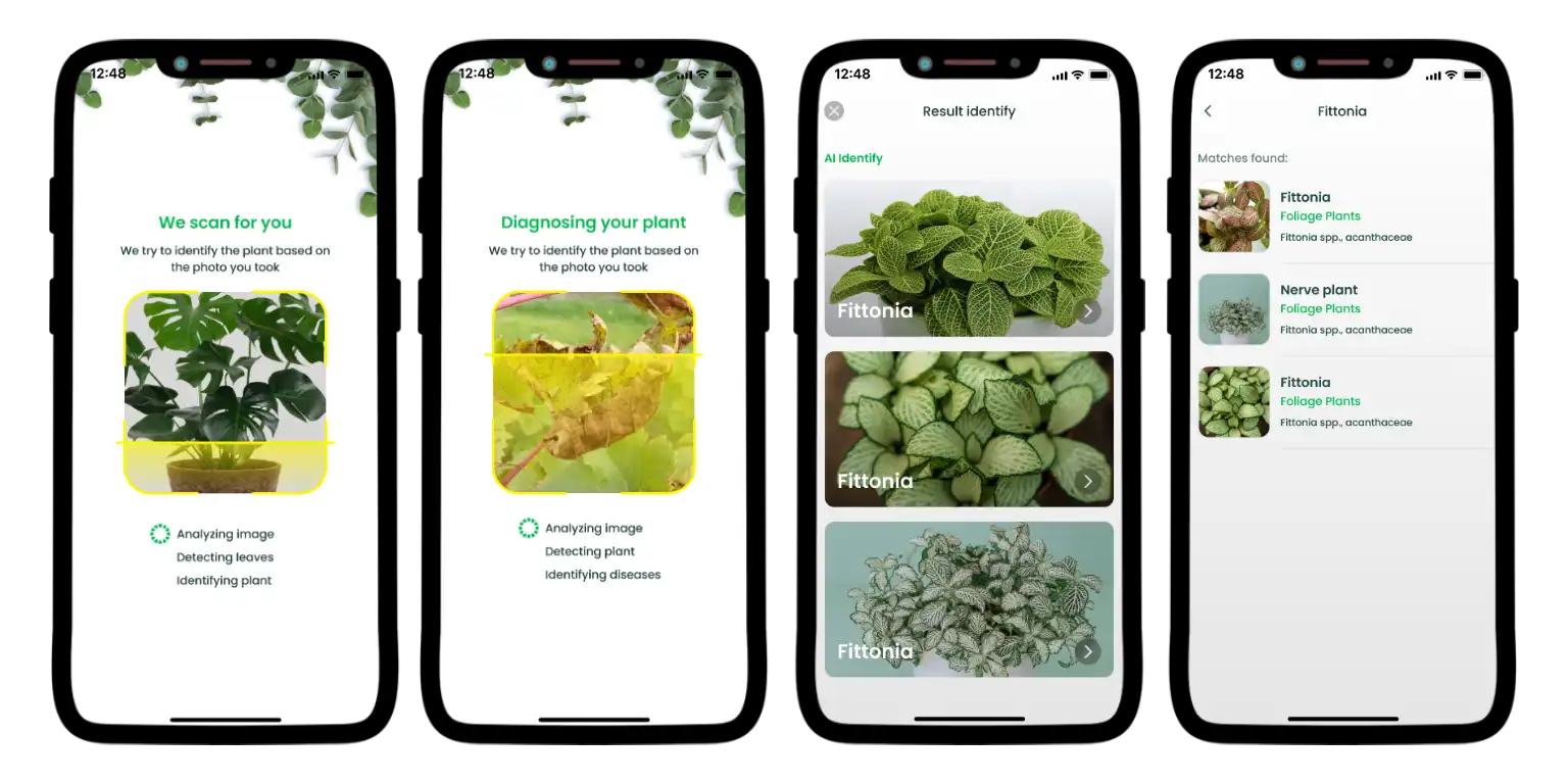 AI Plant Finder’s plant detecting algorithms.